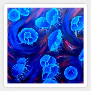 Moon Jellyfish Sticker